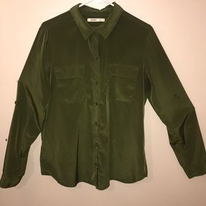 Seaweed Green button down